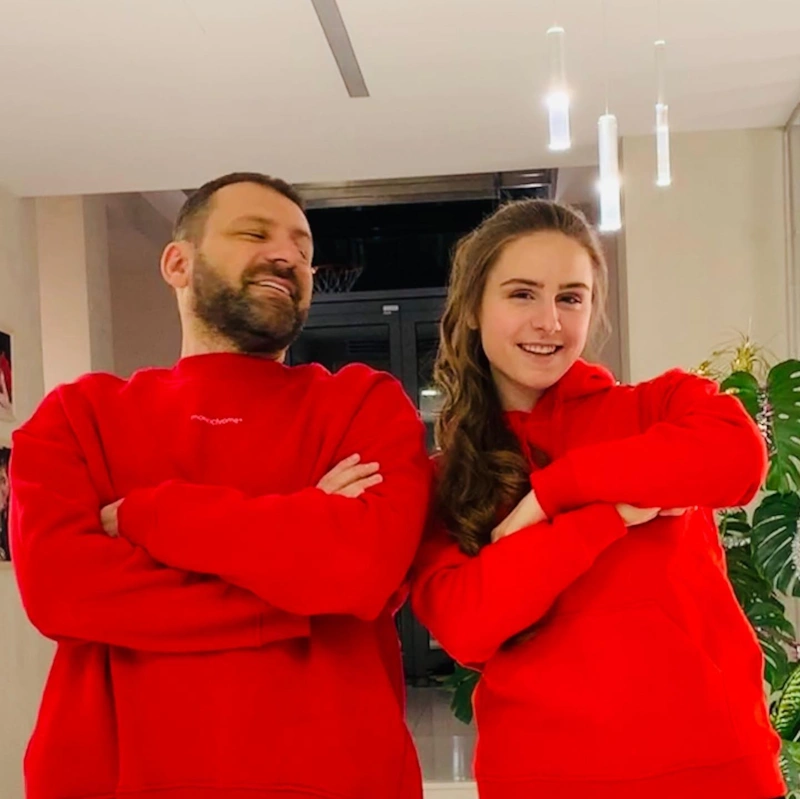 Полина Рыбакова и ее отец Игорь Рыбаков