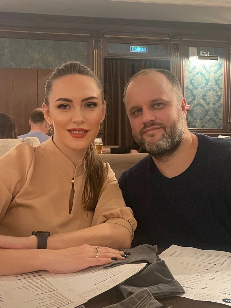 Екатерина Губарева с бывшим мужем