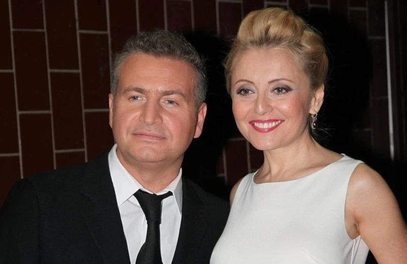 Леонид Агутин с женой Анжеликой Варум