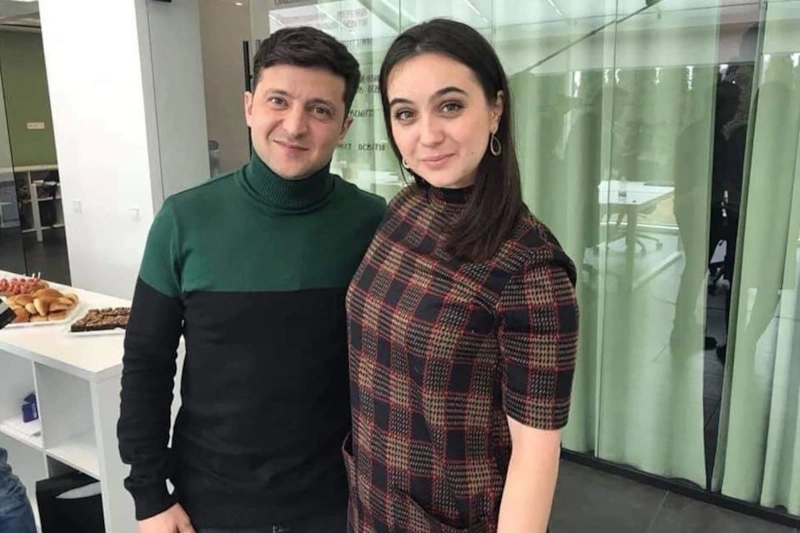 Юлия Мендель и Владимир Зеленский