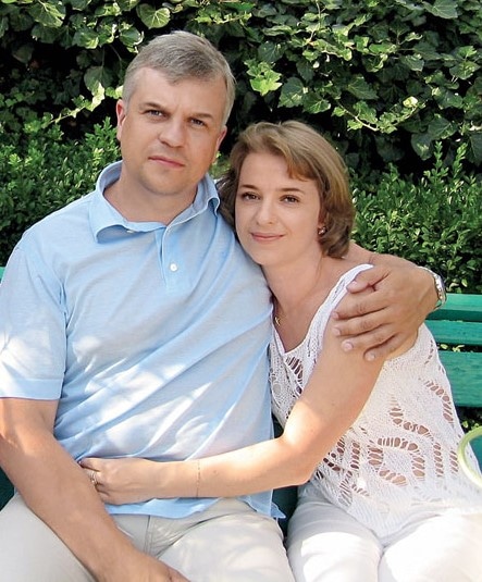 Виталий Елисеев с женой