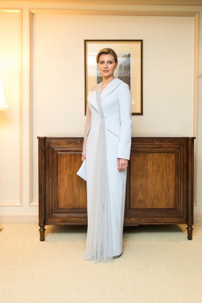 Елена Зеленская в платье