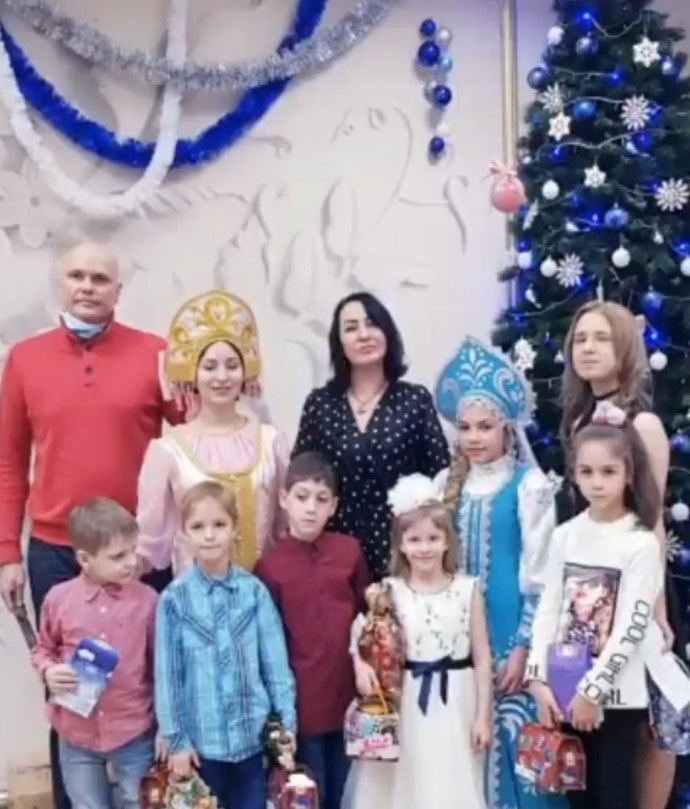 Многодетная мать Елена Митько