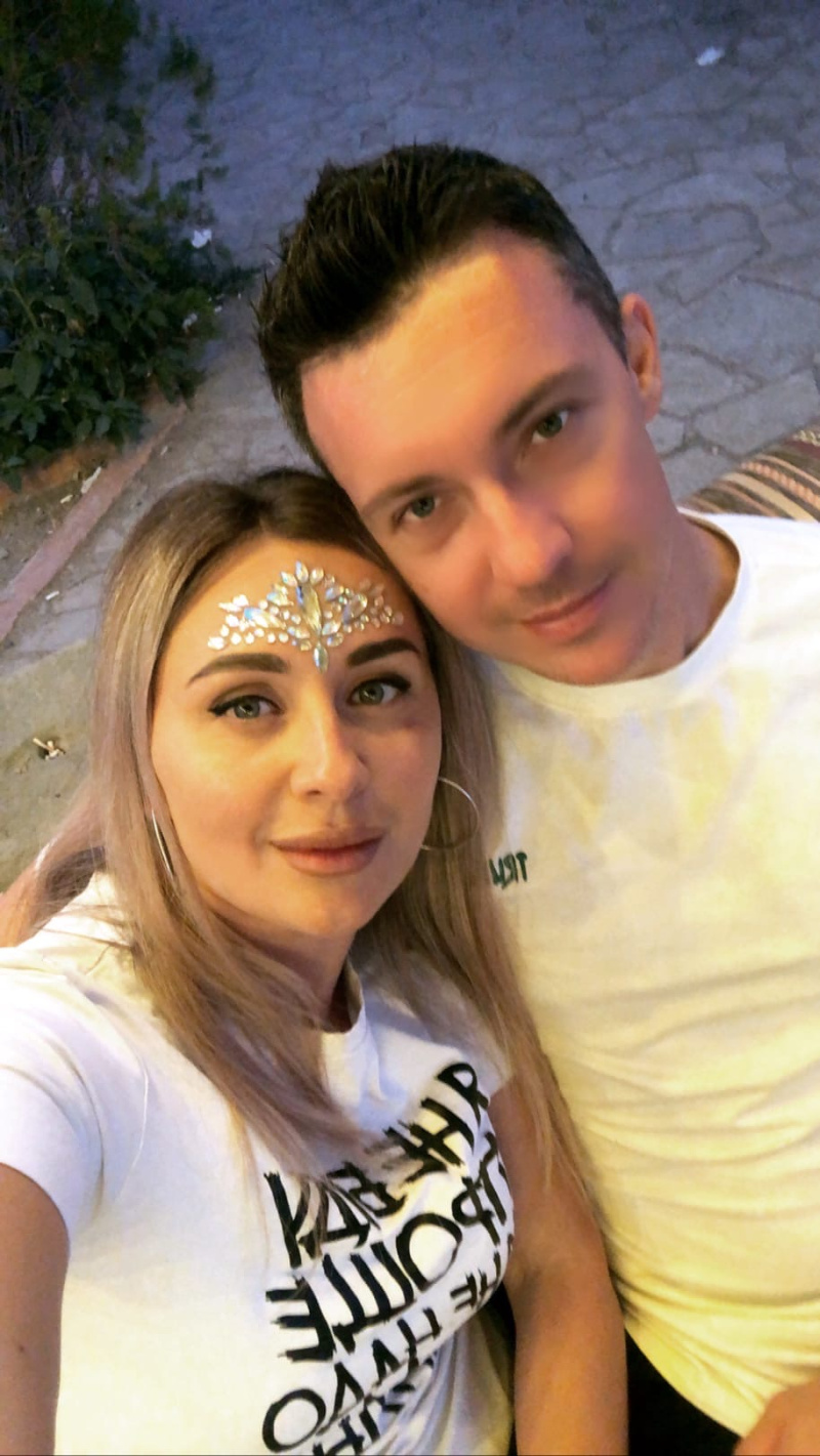 Виктория Разницина с бывшим мужем