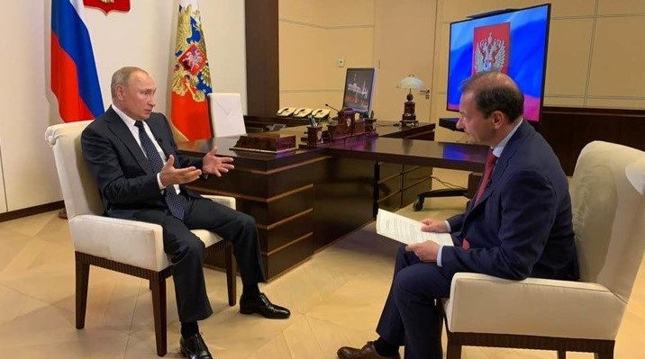 Сергей Брилёв и Владимир Путин