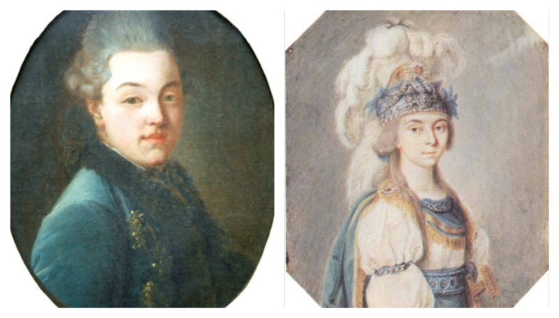 Портреты Никлая Шереметева и Прасковьи Жемчуговой