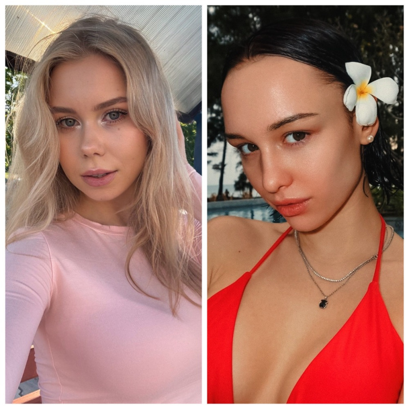 Настя Холод и Диана Шурыгина