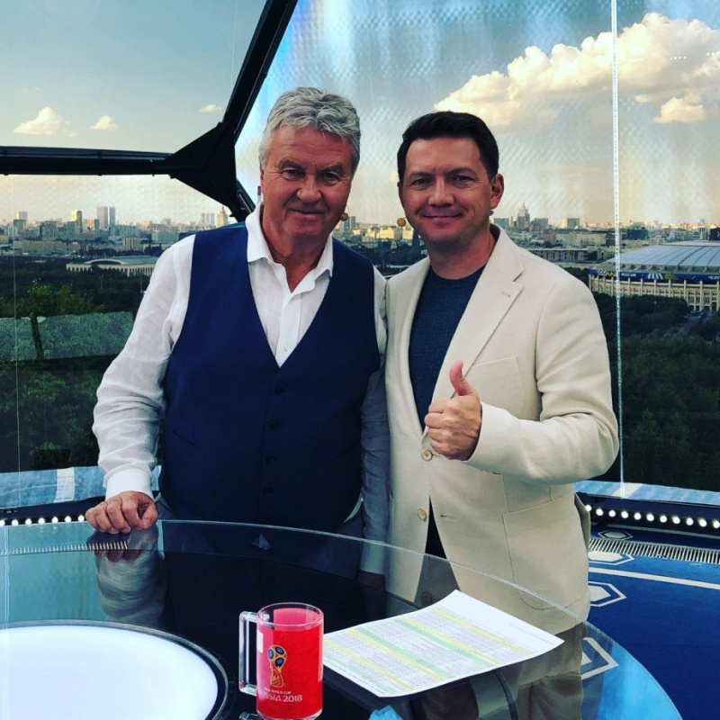 Георгий Черданцев с Гусом Хиддинком