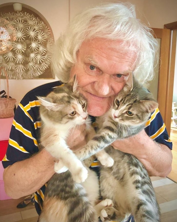Юрий Куклачев и его кошки
