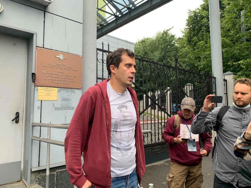 Роман Доброхотов после допроса