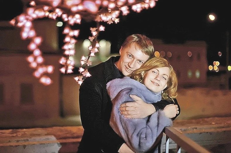 Евгений Тепляков в молодости с женой Натальей
