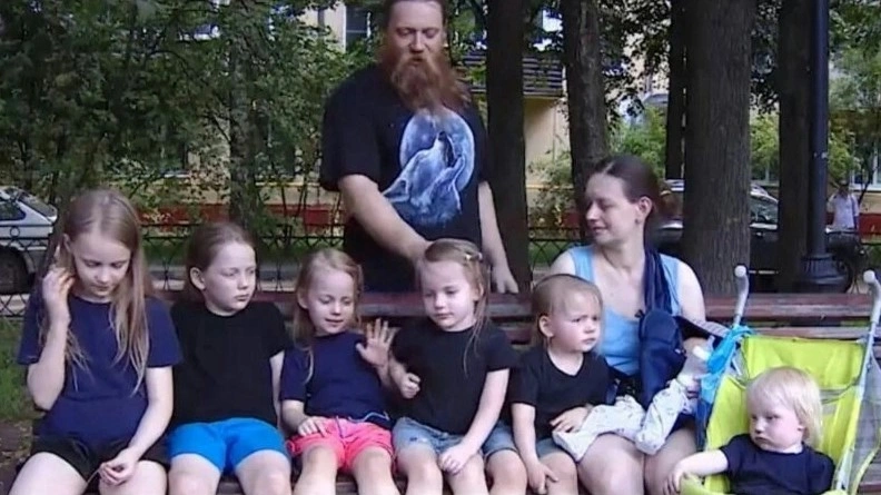 Евгений Тепляков и его семья