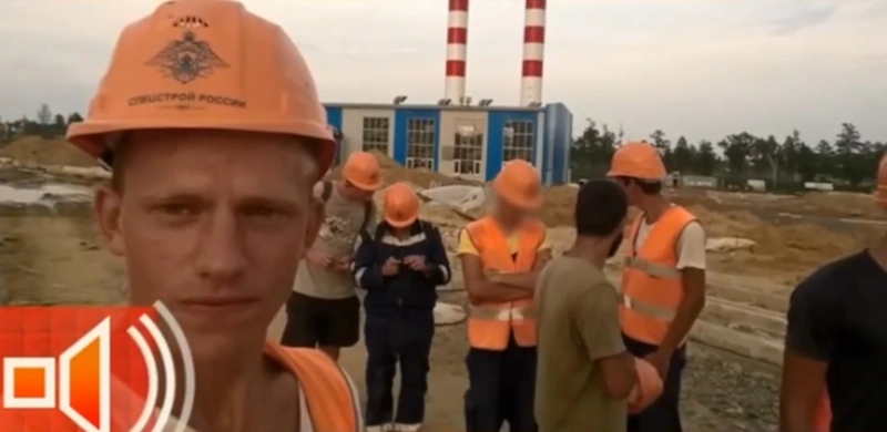 Александр Крамаренко на стройке