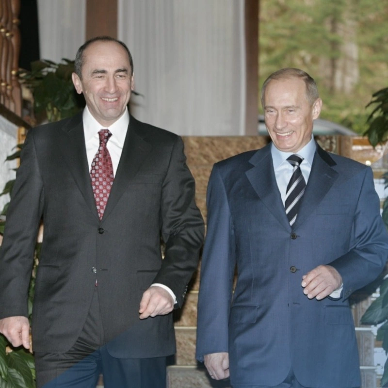 Роберт Кочарян и Владимир Путин