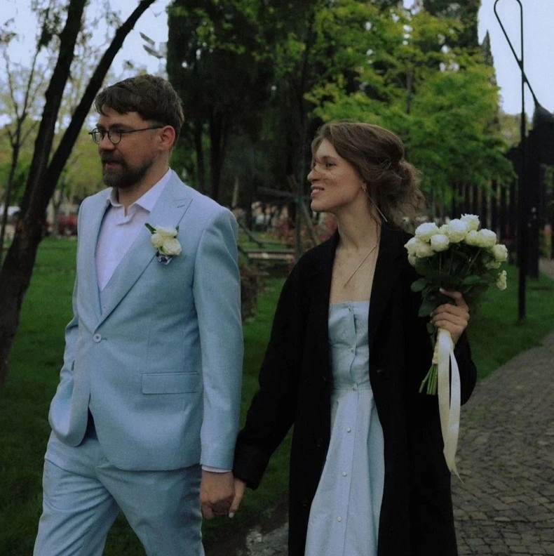 Анна Виленская с мужем / Фото: @vilenskaya.a