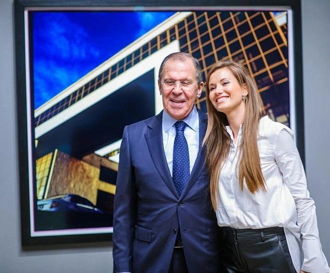Сергей Лавров с дочерью