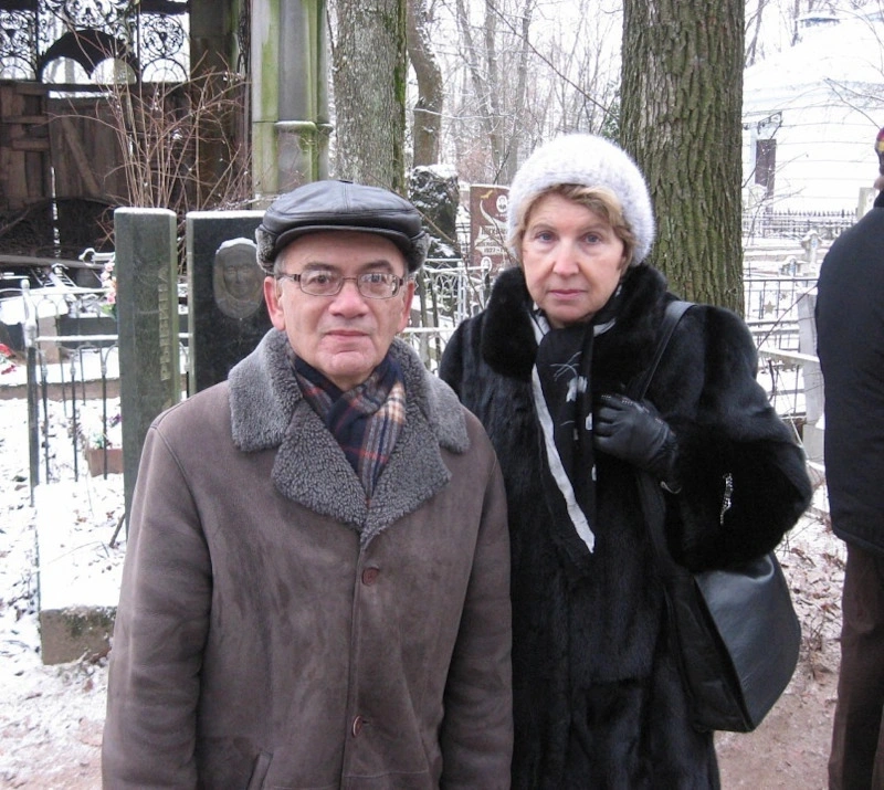 Александр Кушнер с женой Александр Кушнер с женой