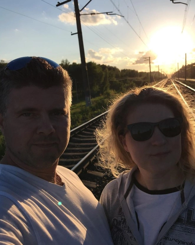 Дмитрий Коптилов с женой