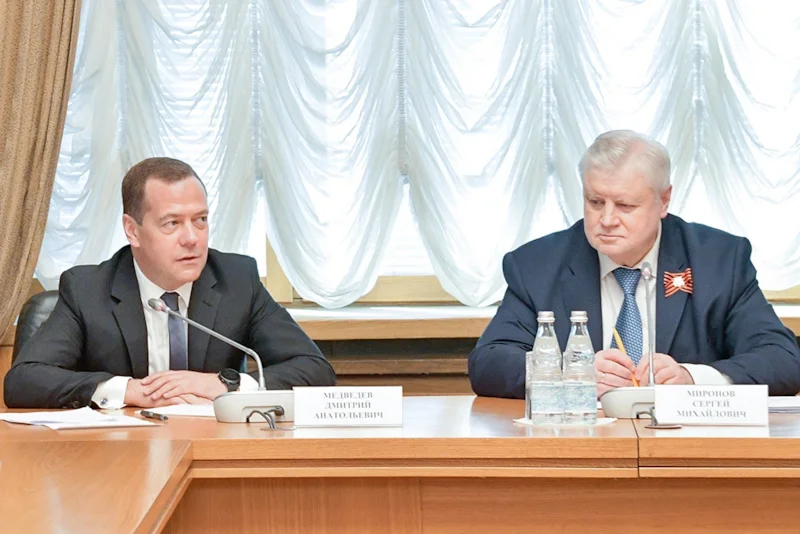 Дмитрий Медведев и Сергей Миронов