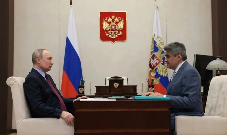Алексей Нечаев и Владимир Путин
