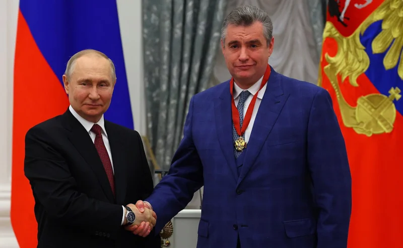 Владимир Путин и Леонид Слуцкий
