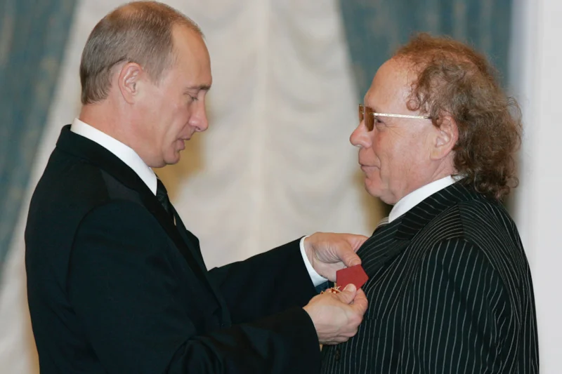Владимир Путин и Эдвард Радзинский 