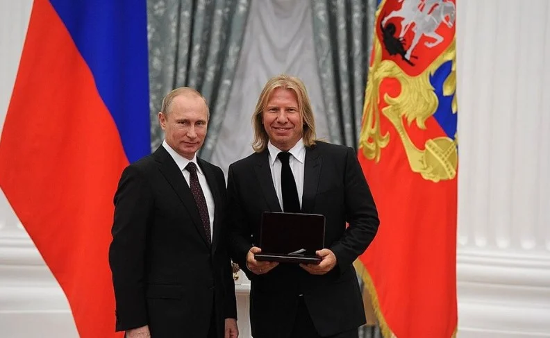 Виктор Дробыш и Владимир Путин