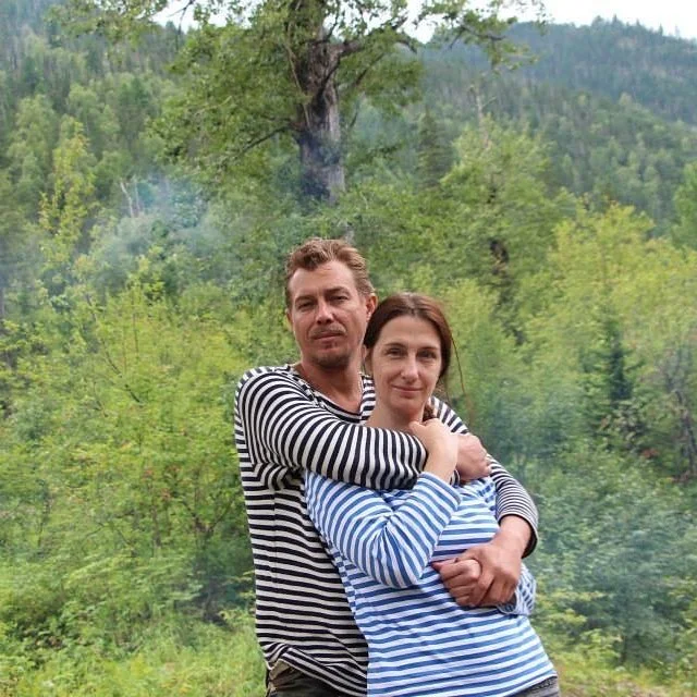 Елена Медведева с мужем Александром Бухаровым