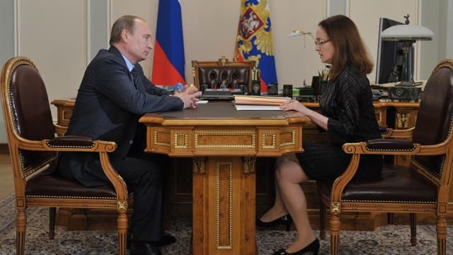 Эльвира Набиуллина и Владимир Путин