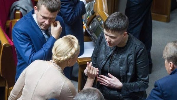 Надежда Савченко и Юлия Тимошенко