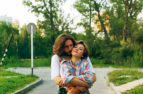 Василиса Володина в молодости с мужем