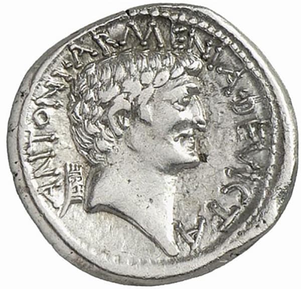 Монета с изображением Марка Антония