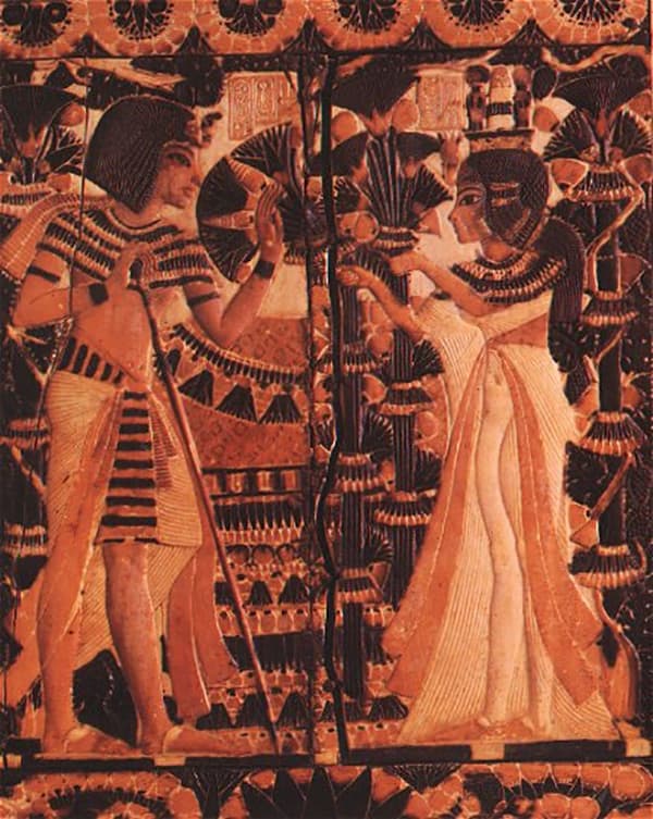Тутанхамон и его жена Анхсенпаатон