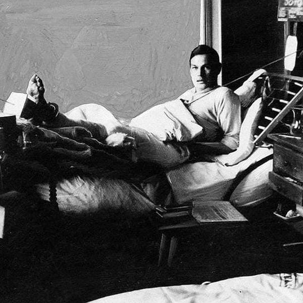 Рихард Зорге в госпитале после ранения