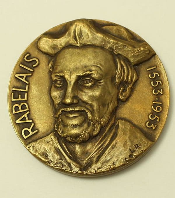 Медаль с изображением Франсуа Рабле
