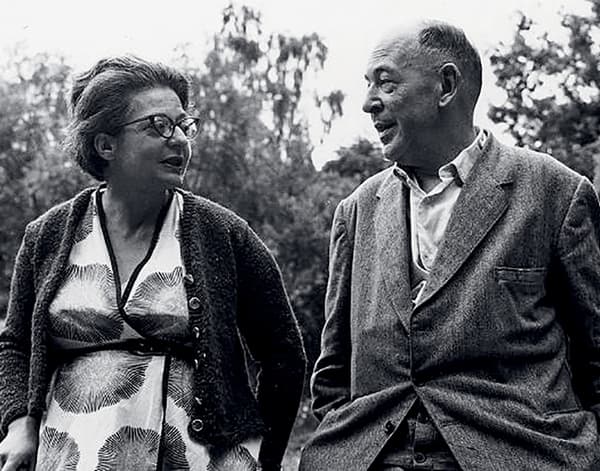 Клайв Льюис и его жена Джой Грешам