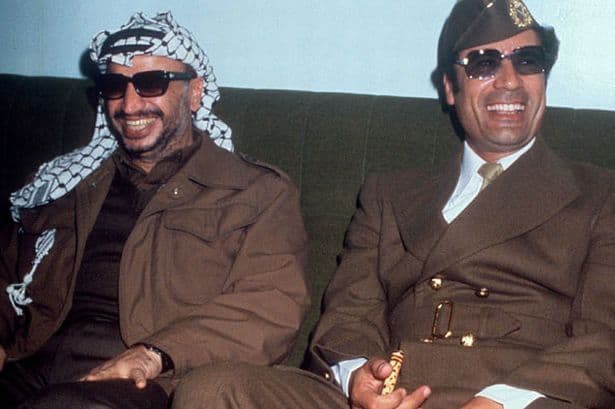 Муаммар Каддафи и Ясир Арафат