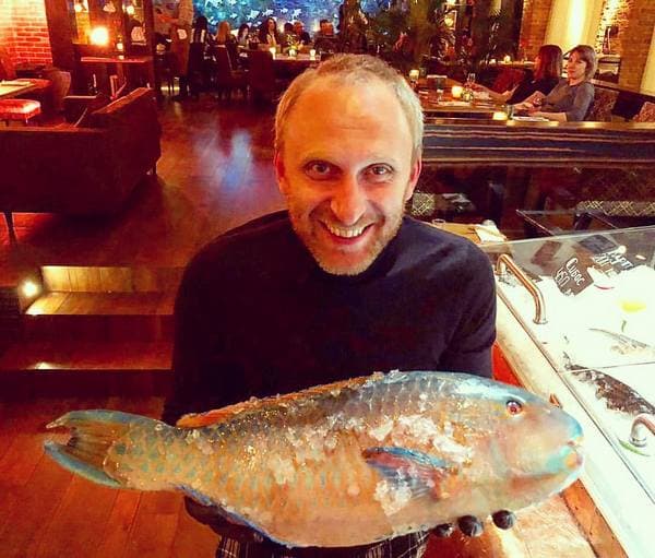 Гавриил Гордеев с рыбой