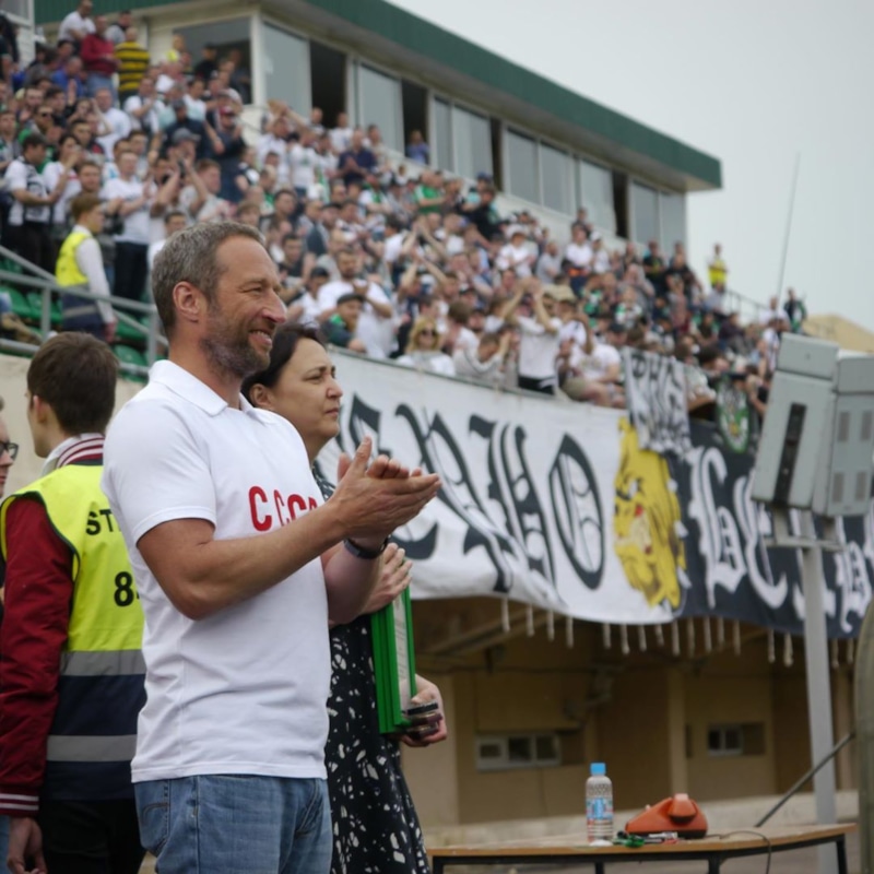 Павел Поселёнов на стадионе «Торпедо»