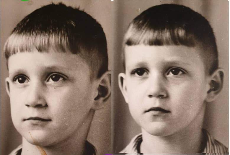 Братья Пономаренко в детстве