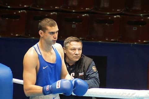 Евгений Тищенко с тренером