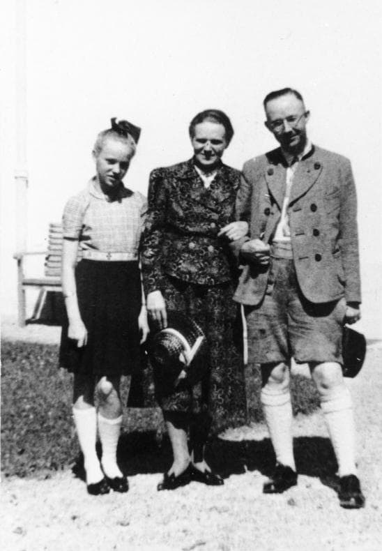 Генрих Гиммлер с женой и дочерью