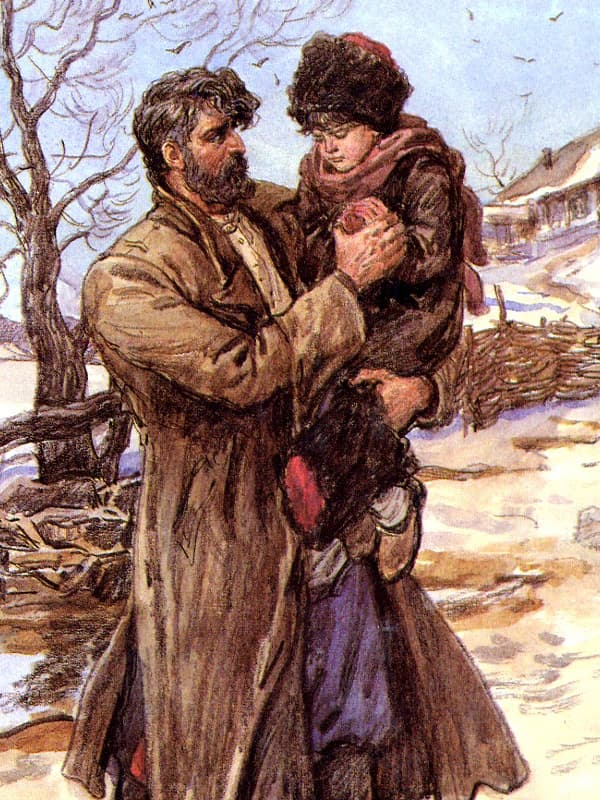 Григорий Мелехов с сыном
